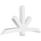 Ekena Millwork Alberta Architectural Grade PVC Gable Bracket, 84"W x 42"H x 6"D x 6"F, 12/12 Pitch GBP084X42X0606ALB00 - alternate 1
